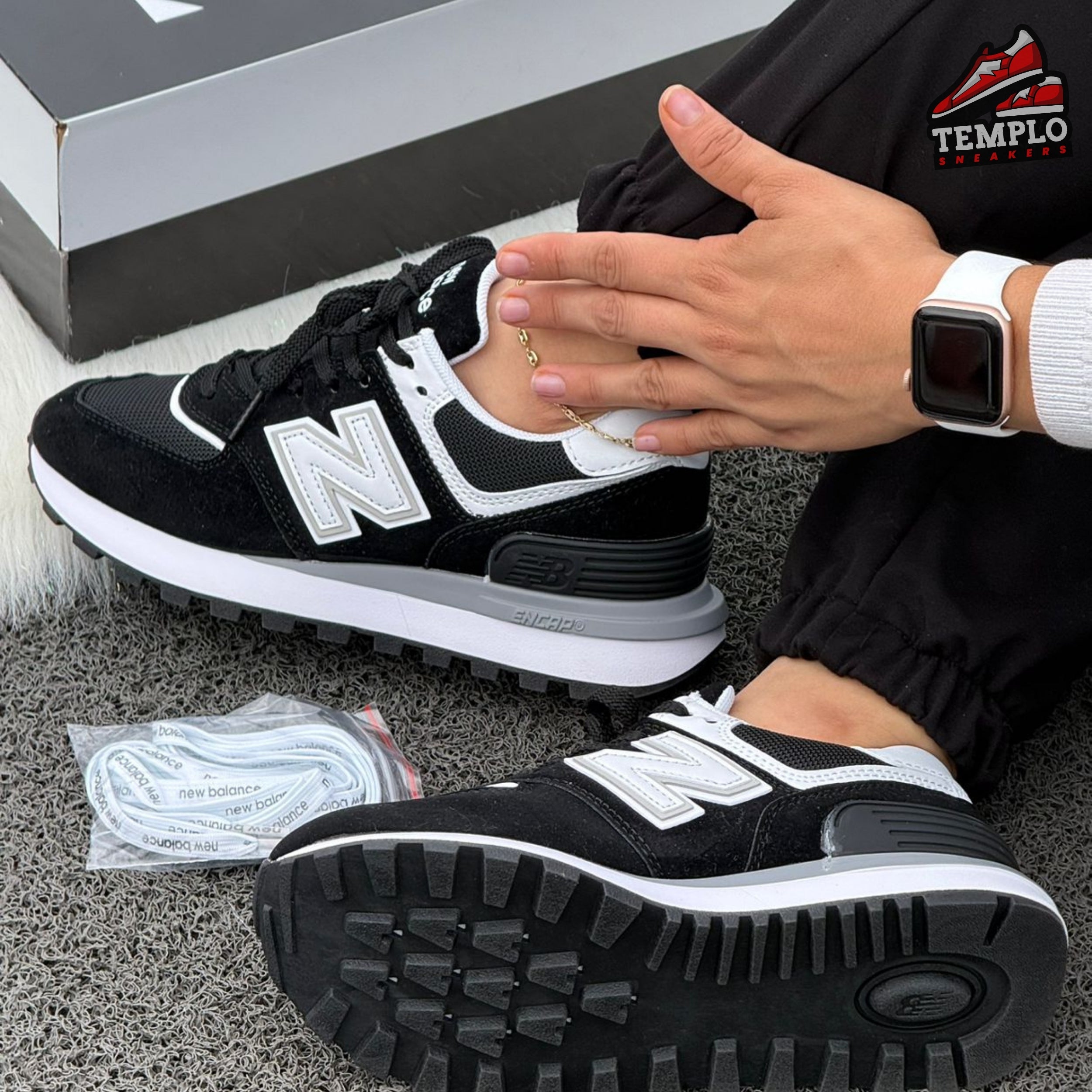 NEW BALANCE 574 NEGRA GRIS