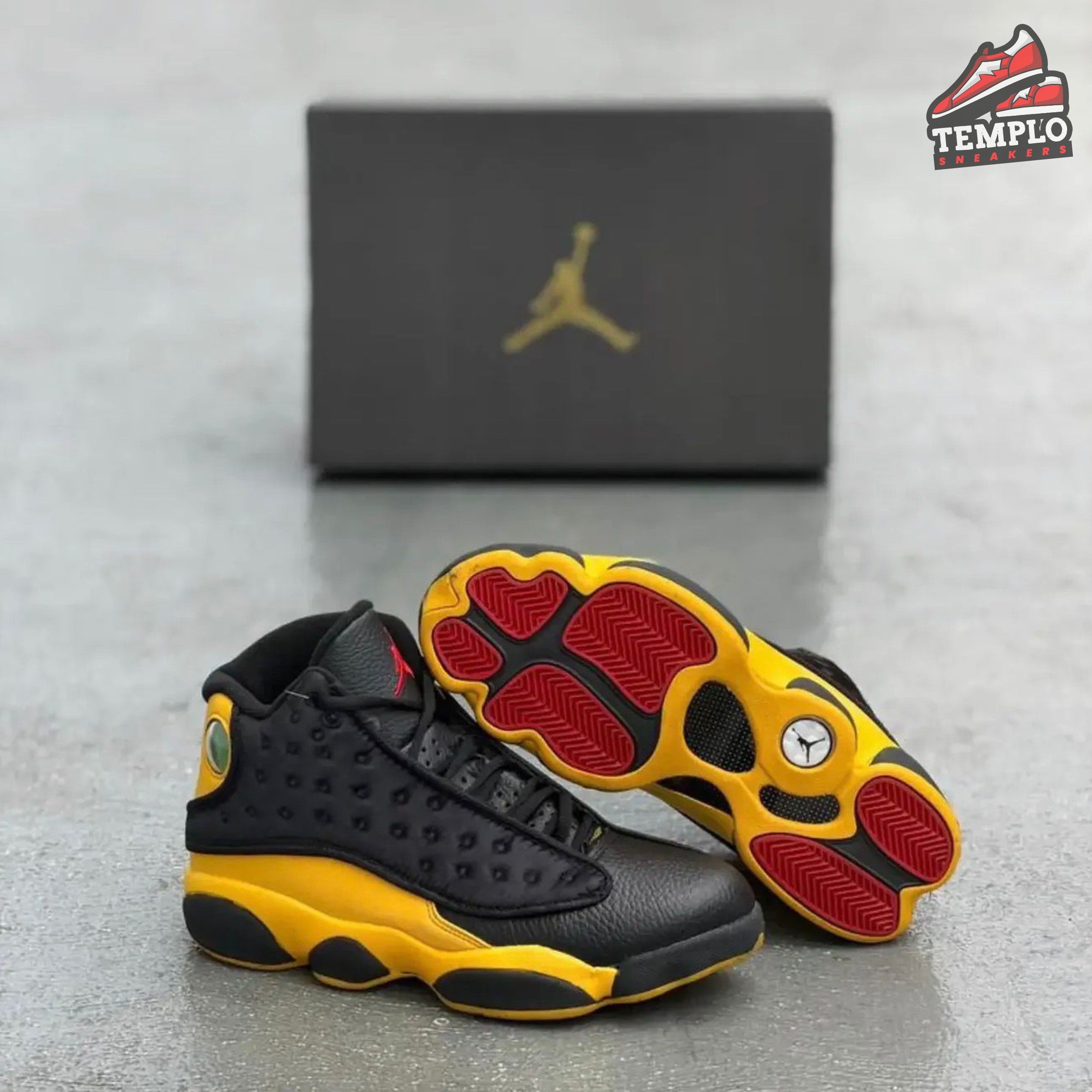 JORDAN RETRO 13 NEGRA AMARILLA