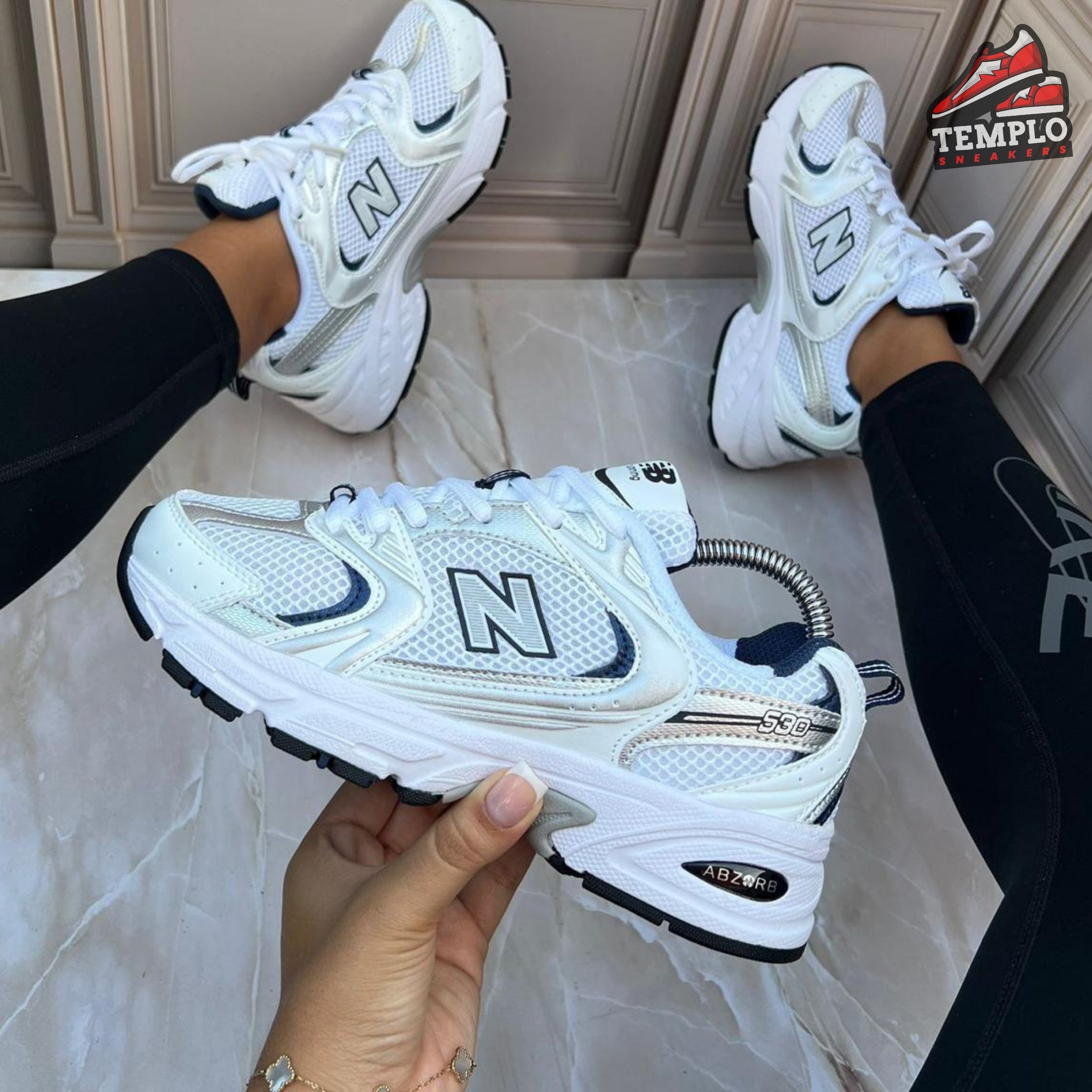 NEW BALANCE 530 BLANCA AZUL