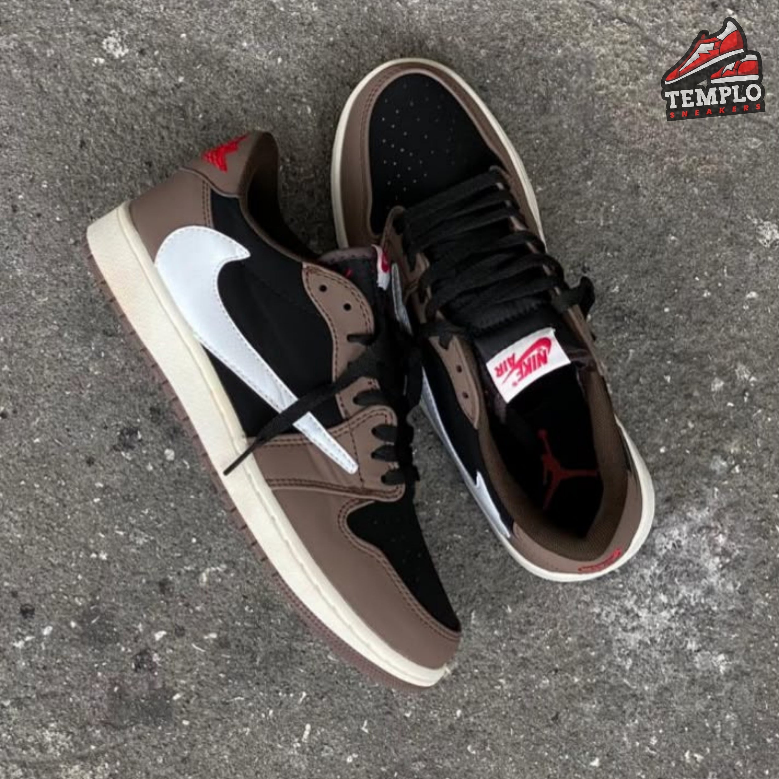 JORDAN RETRO 1 TRAVIS LOW CAFE NEGRA