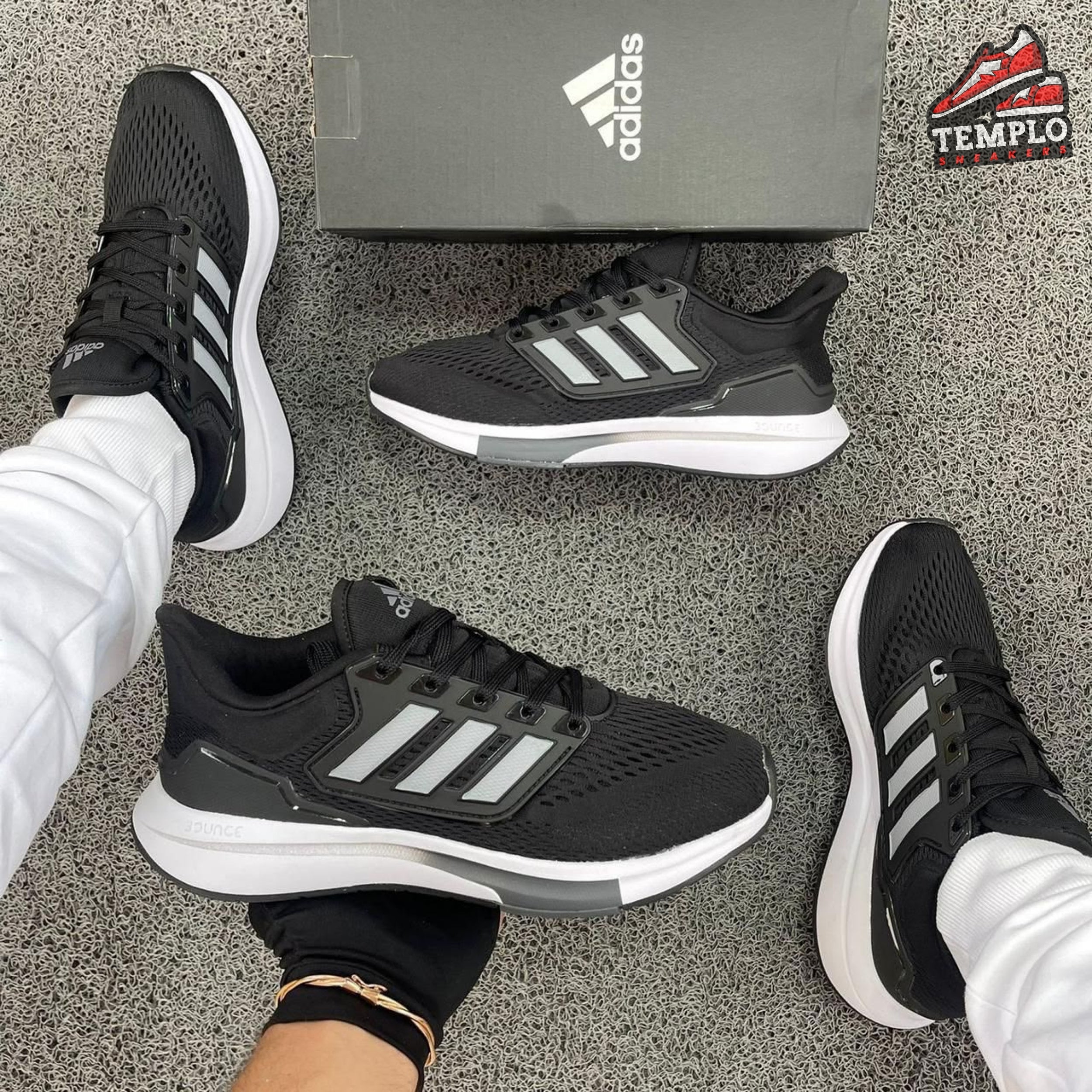 ADIDAS EQ21 NEGRA BLACA