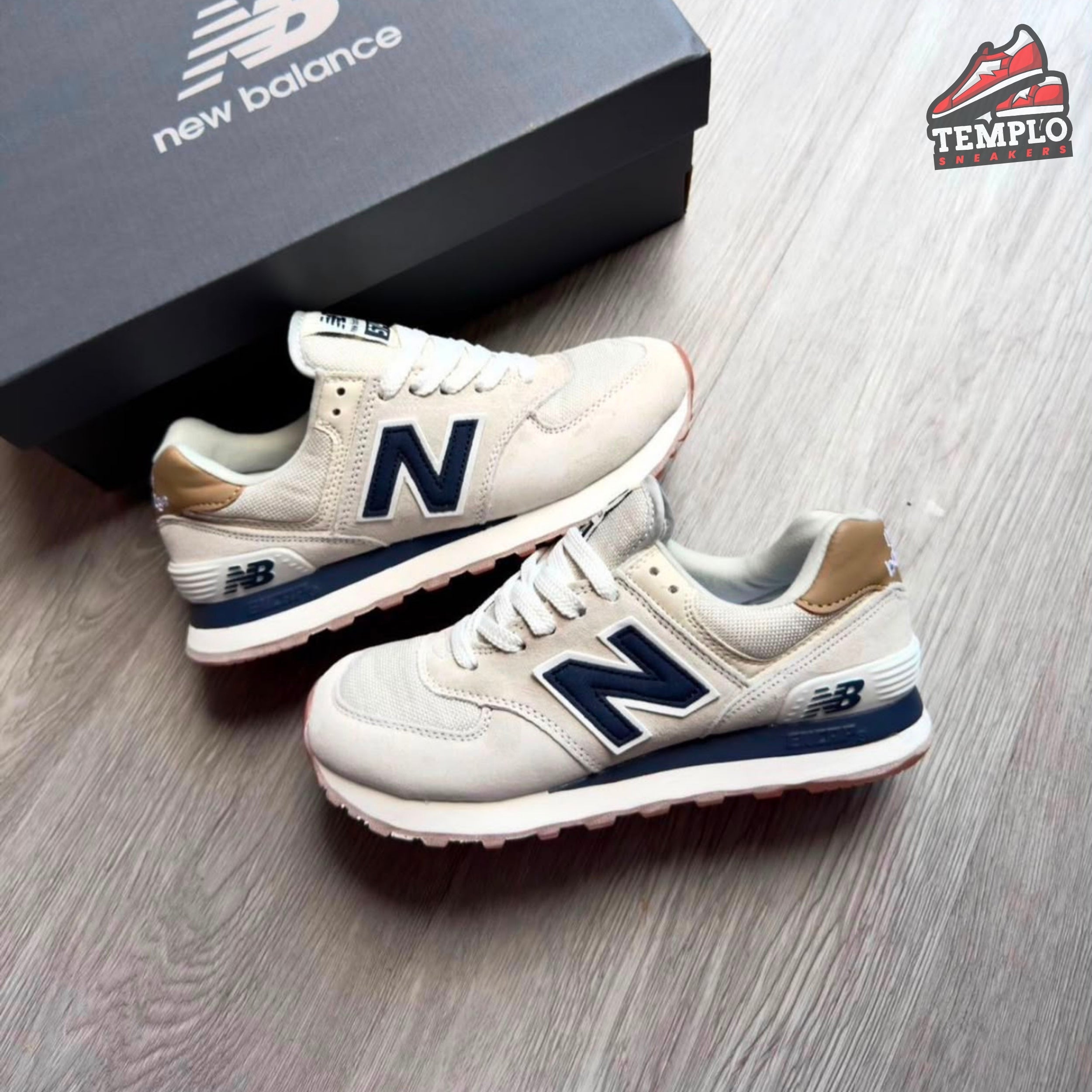 NEW BALANCE 574 GRIS AZUL