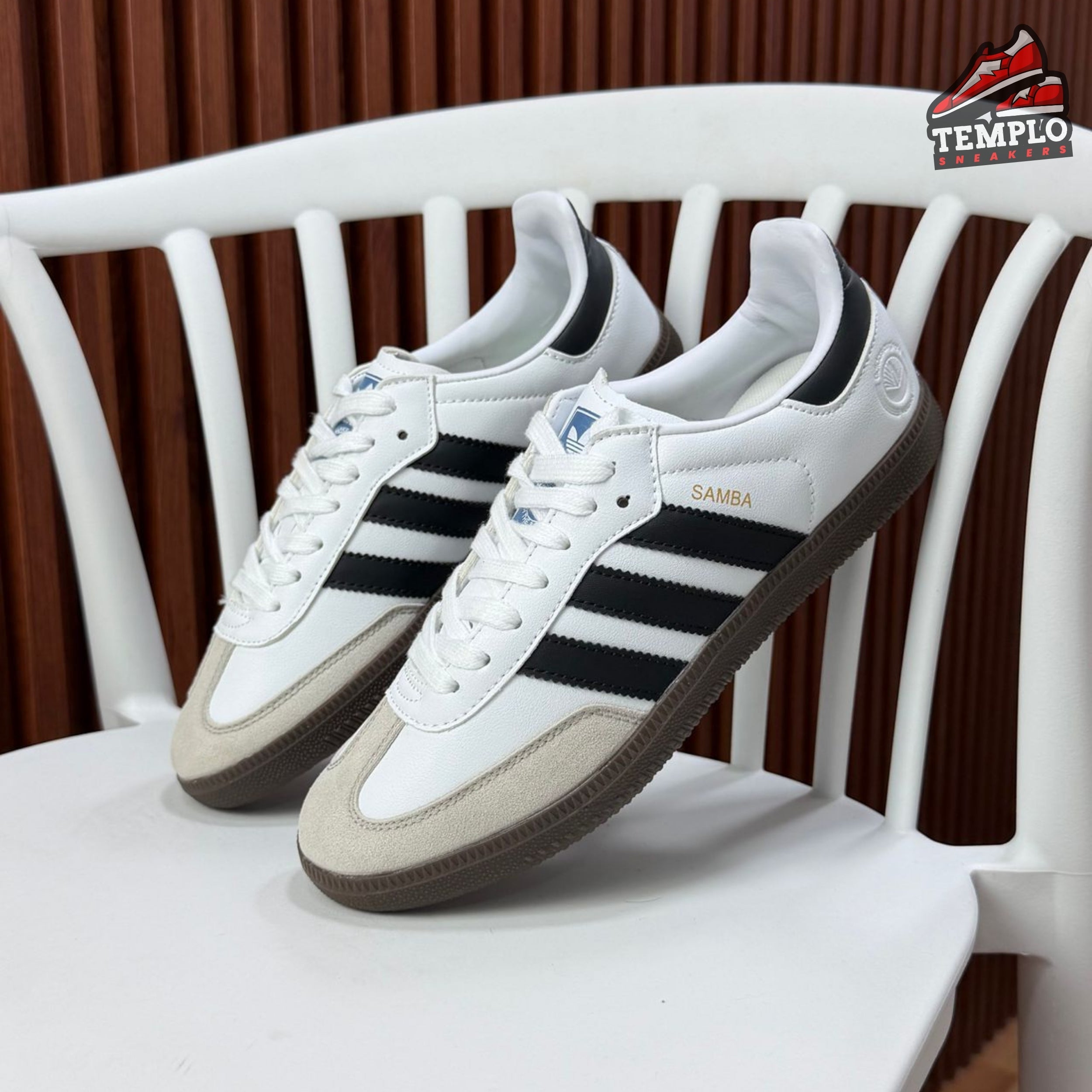 ADIDAS SAMBA CLASICA BLANCA NEGRA