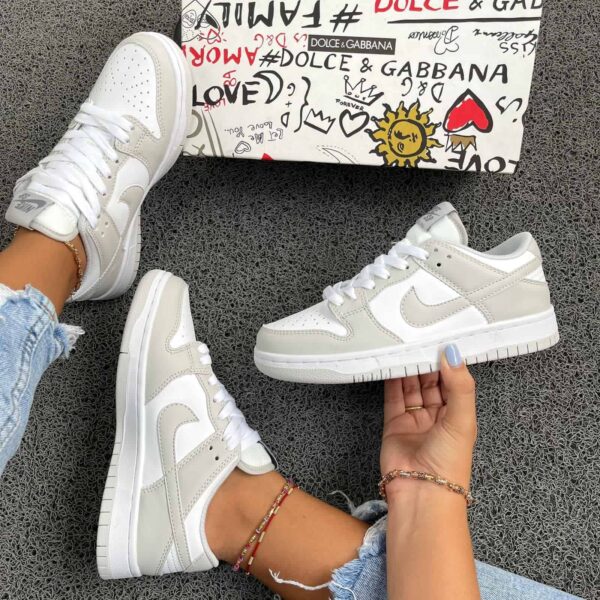 dunk blanca gris 1 DUNK BLANCA GRIS