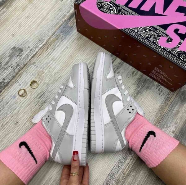 dunk blanca gris 2 DUNK BLANCA GRIS
