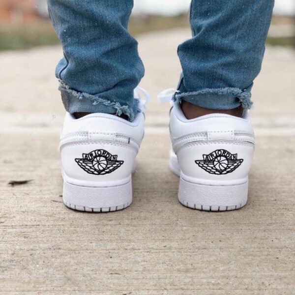 low blanca negra 3 RETRO 1 LOW BLANCA NEGRA