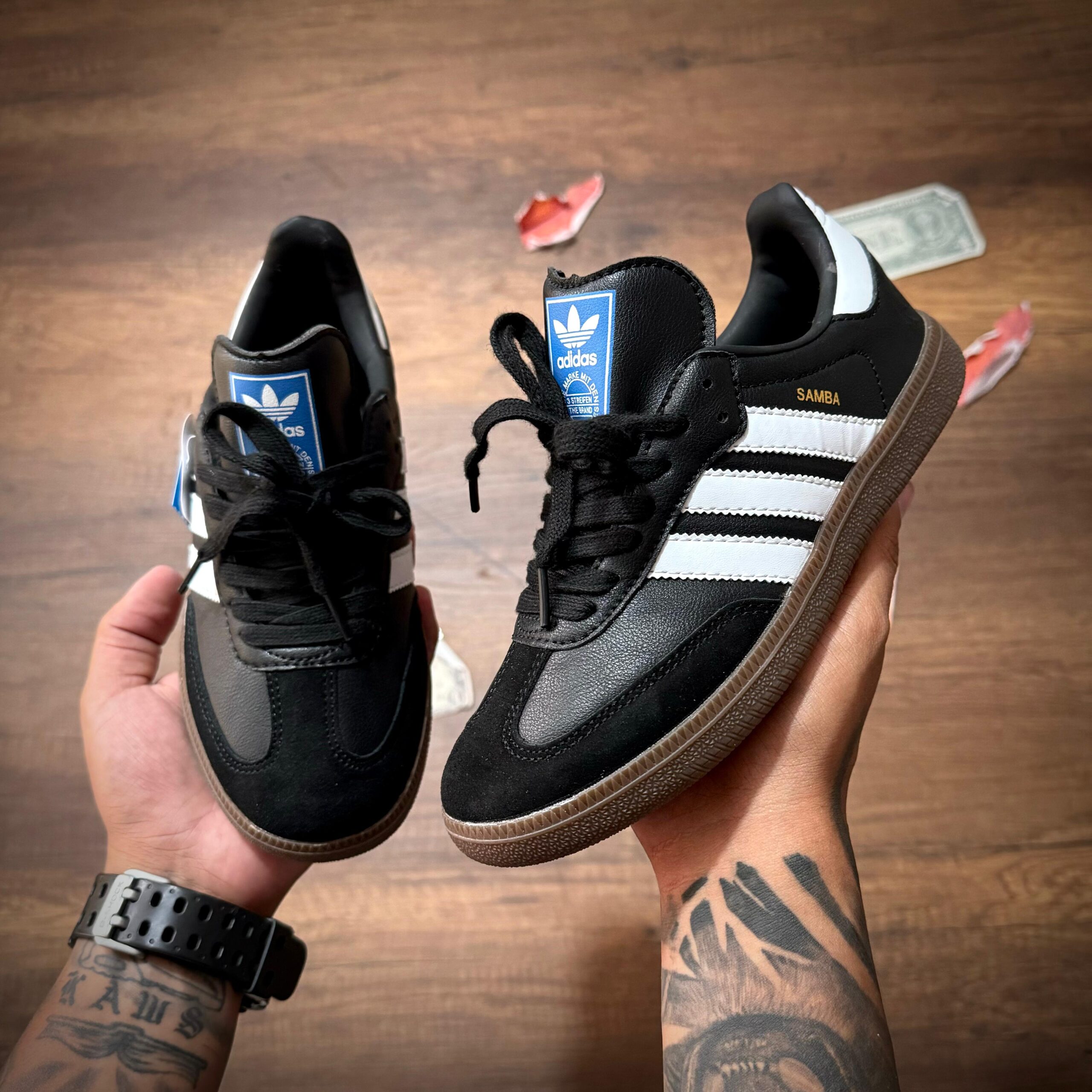 adidas gazelle silver green womens adidas Samba Indoor Shoes, Black/White/Red / 7 main image 0