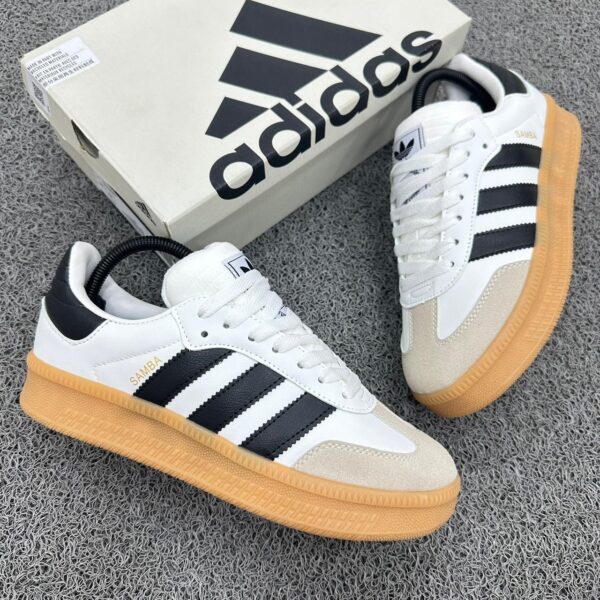 ADIDAS SAMBA PLATAFORMA BLANCA NEGRA