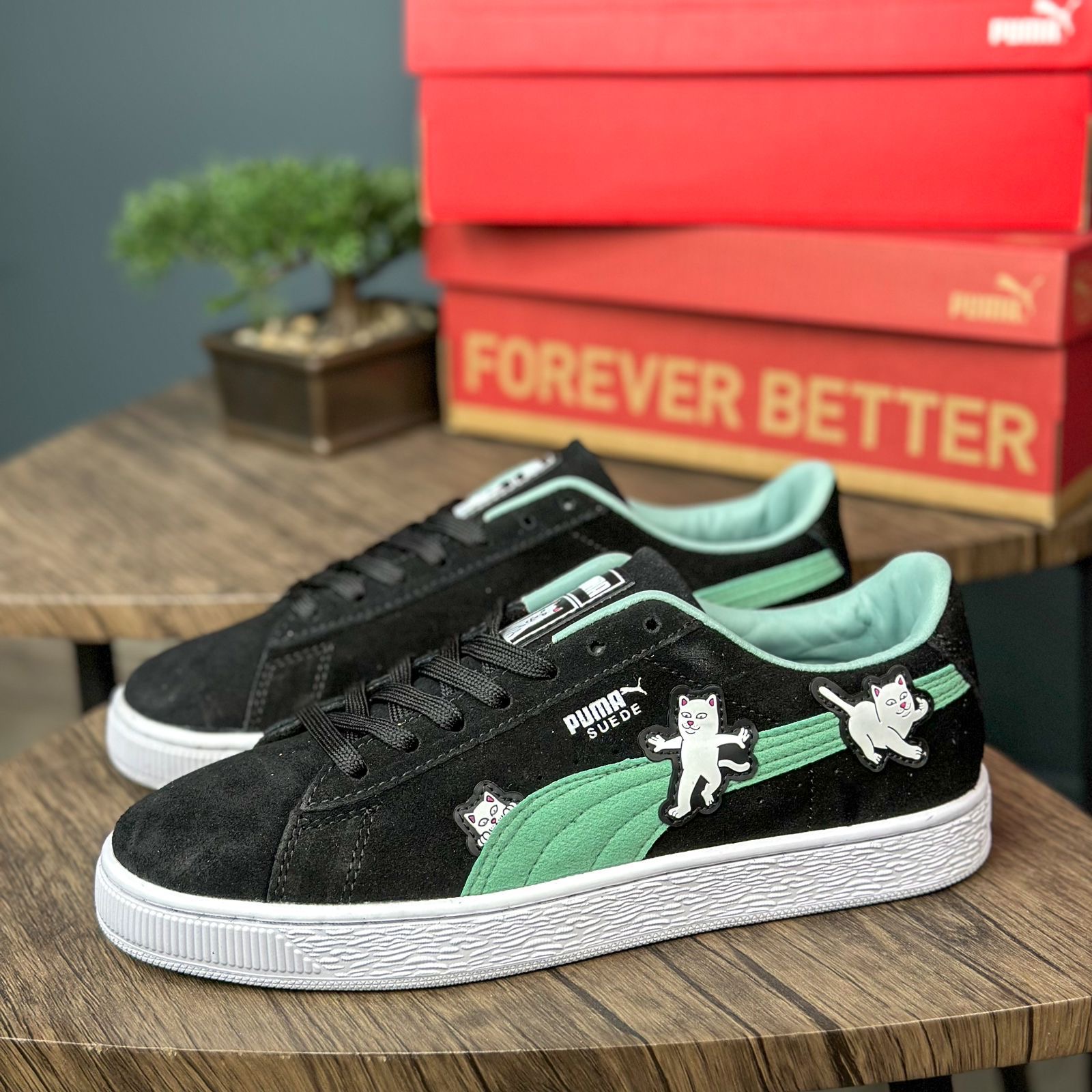 Puma suede verdes best sale