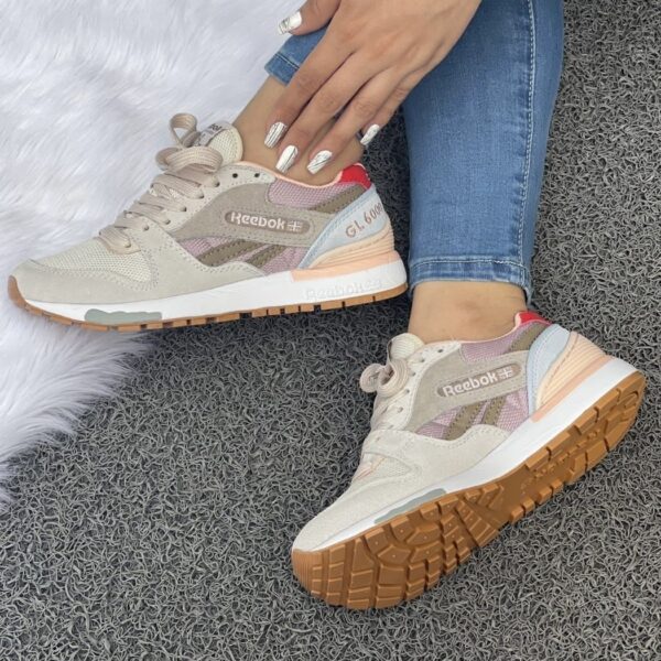 REEBOK GL 6000 GRIS PALO ROSA REEBOK GL 6000 GRIS PALO ROSA