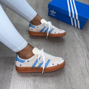 ADIDAS GAZELLE GRIS AZUL