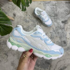 ASICS NYC BLANCA AZUL HOMBRE Y DAMA ASICS NYC BLANCA AZUL