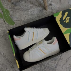 ADIDAS SUPERSTAR BLANCA ROSA DAMA ADIDAS SUPERSTAR BLANCA ROSA