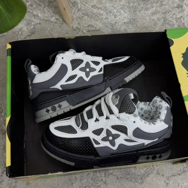 LOUIS VOUITTON SKATE BLANCA GRIS HOMBRE Y DAMA LOUIS VOUITTON SKATE BLANCA GRIS