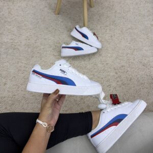 PUMA SUEDE XL BLANCA AZUL HOMBREY DAMA PUMA SUEDE XL BLANCA AZUL