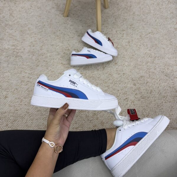 PUMA SUEDE XL BLANCA AZUL HOMBREY DAMA PUMA SUEDE XL BLANCA AZUL